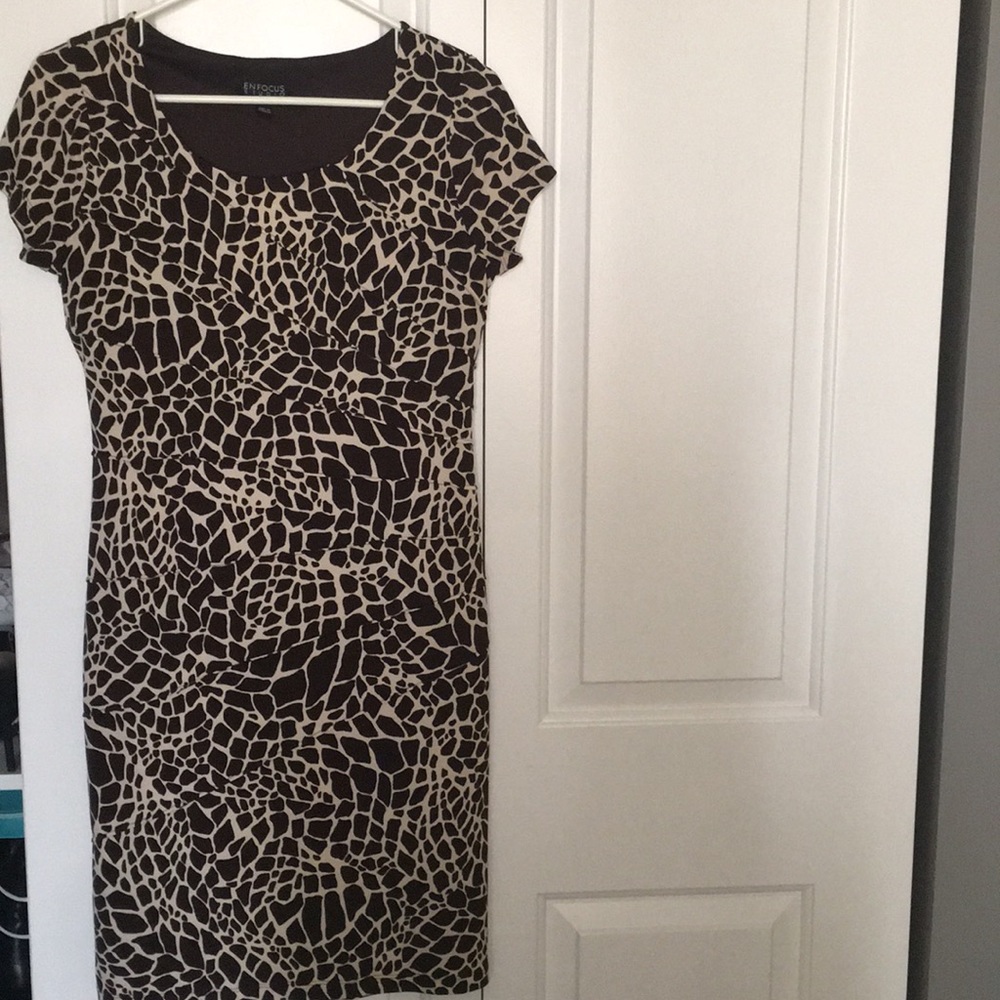 Giraffe print dress